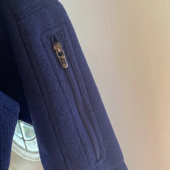 Patagonia Better Sweater Currant Blue Quarter Zip Jacket Coat Size Small Pullove - Picture 7 of 9